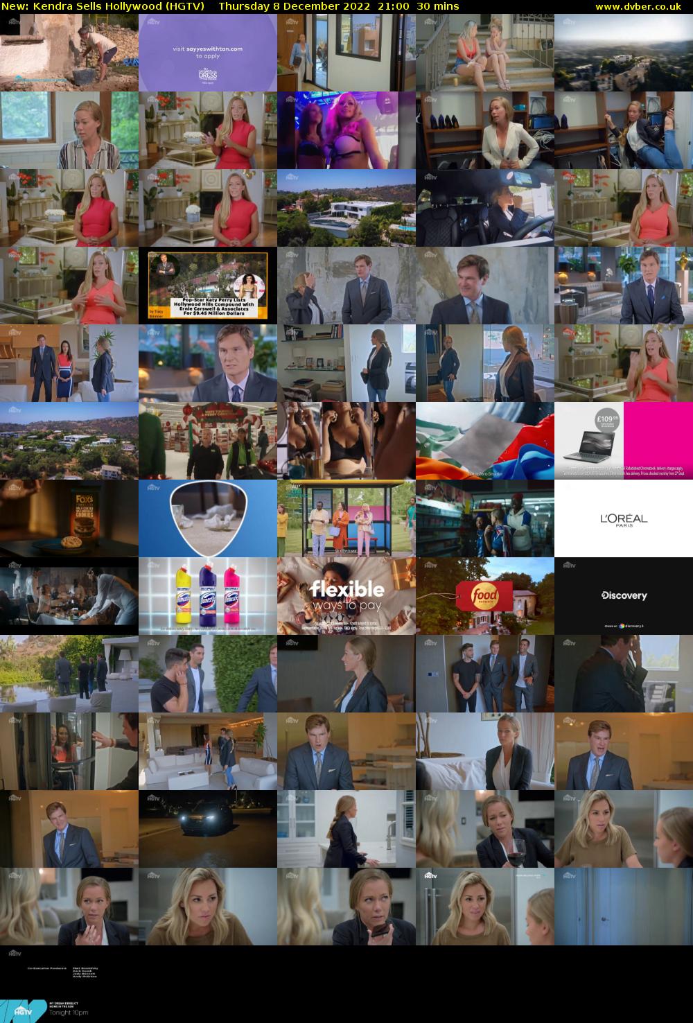 Kendra Sells Hollywood (HGTV) Thursday 8 December 2022 21:00 - 21:30