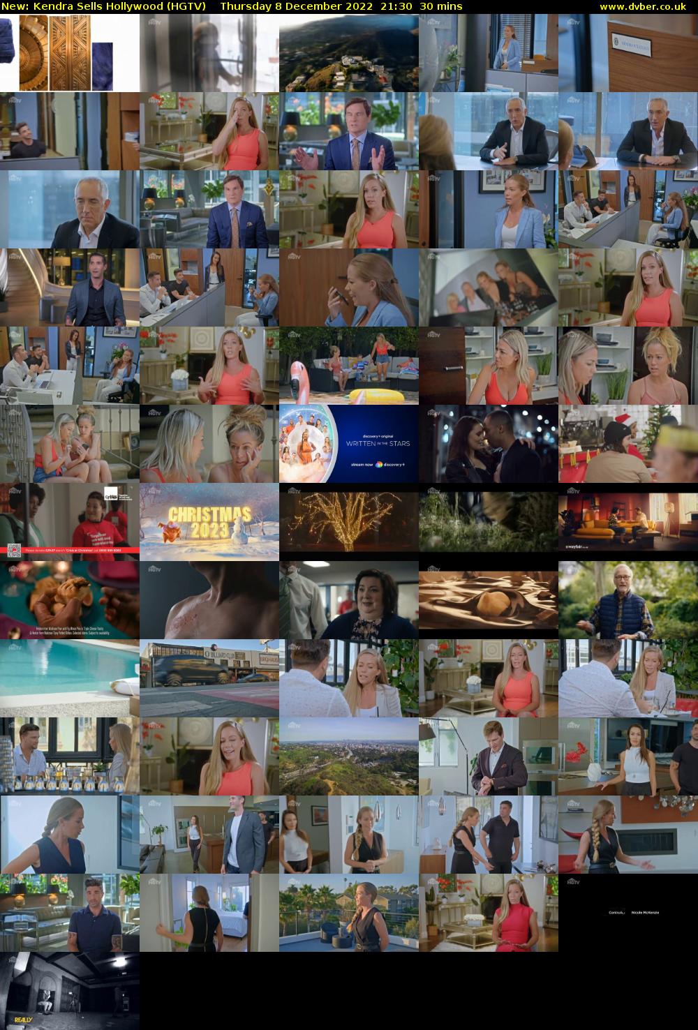 Kendra Sells Hollywood (HGTV) Thursday 8 December 2022 21:30 - 22:00