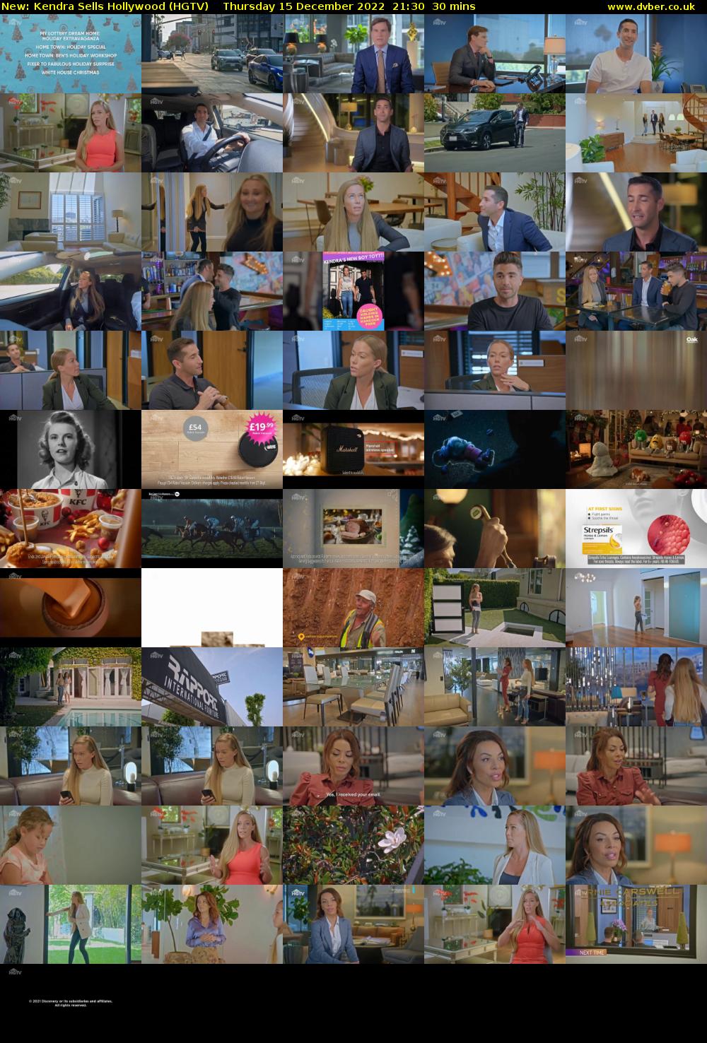 Kendra Sells Hollywood (HGTV) Thursday 15 December 2022 21:30 - 22:00