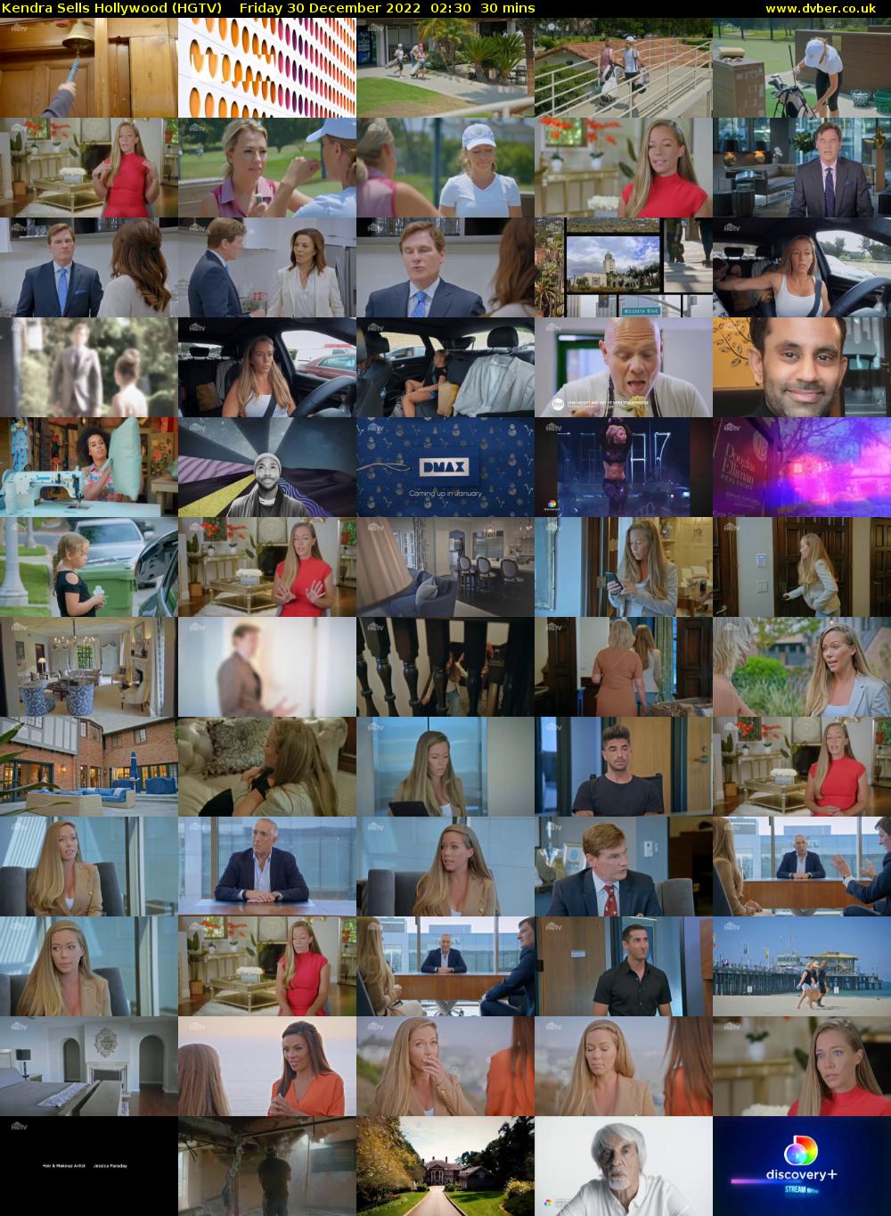 Kendra Sells Hollywood (HGTV) Friday 30 December 2022 02:30 - 03:00