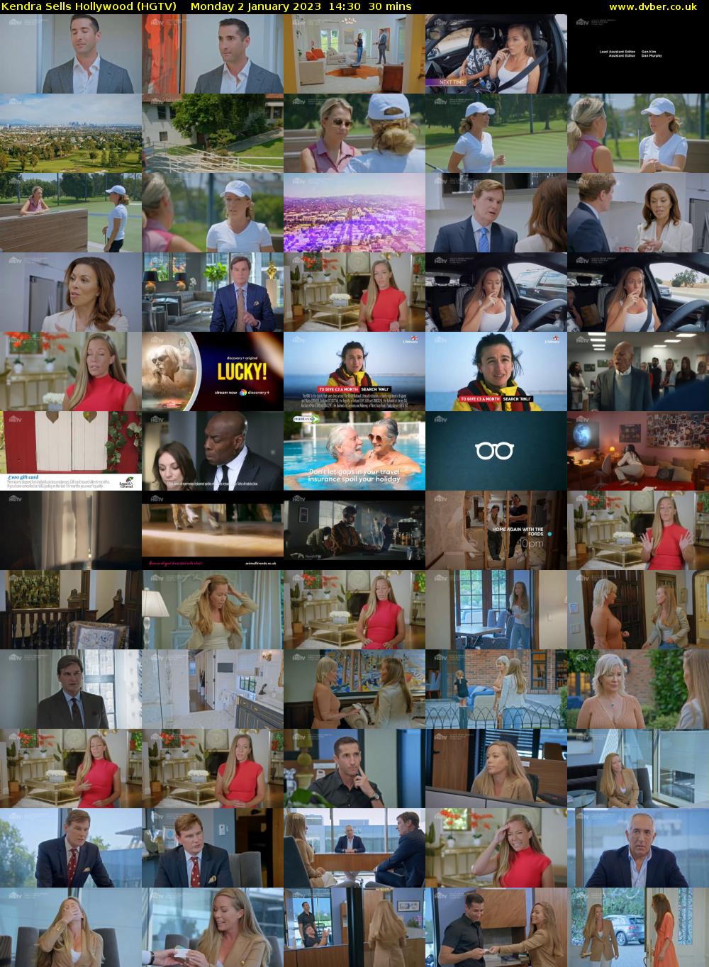 Kendra Sells Hollywood (HGTV) Monday 2 January 2023 14:30 - 15:00