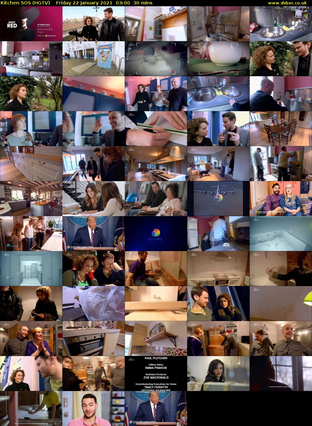 Kitchen SOS (HGTV) Friday 22 January 2021 03:00 - 03:30