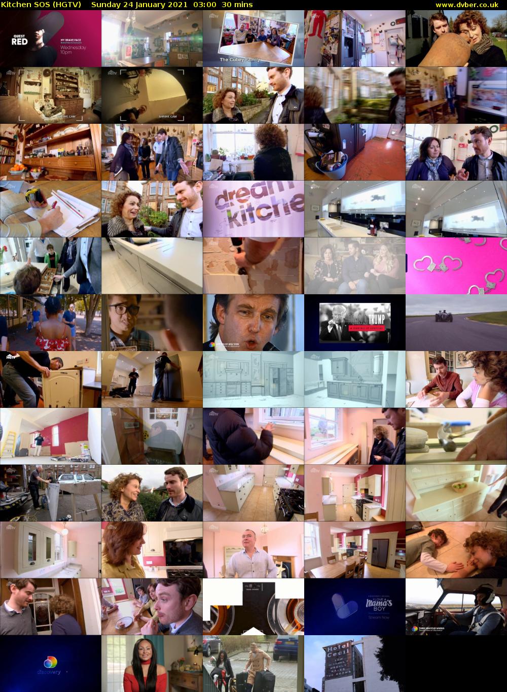 Kitchen SOS (HGTV) Sunday 24 January 2021 03:00 - 03:30