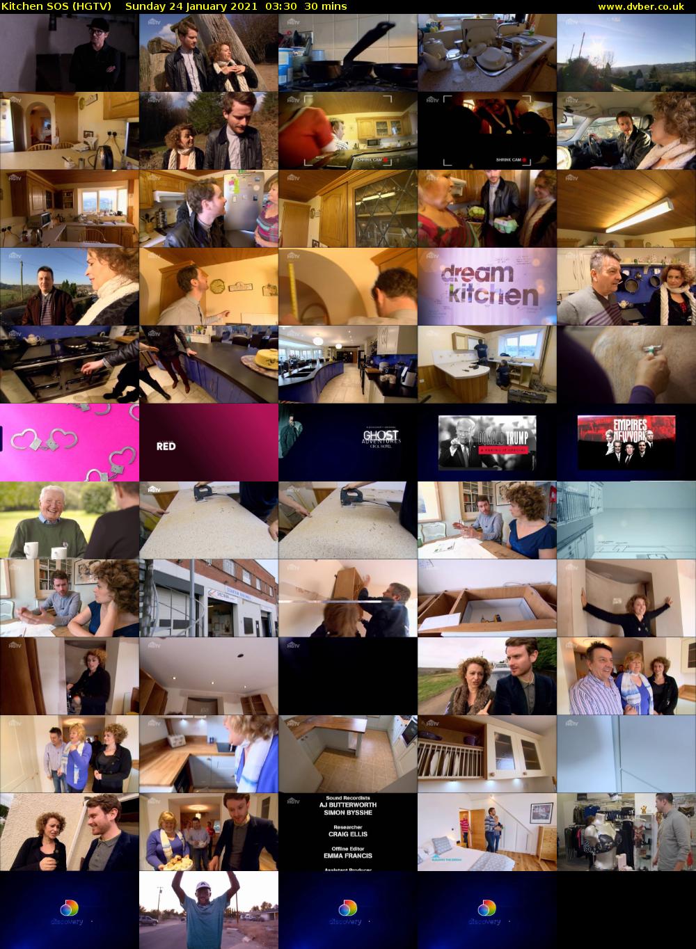 Kitchen SOS (HGTV) Sunday 24 January 2021 03:30 - 04:00