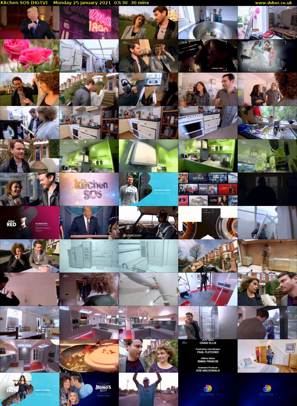 Kitchen SOS (HGTV) Monday 25 January 2021 03:30 - 04:00