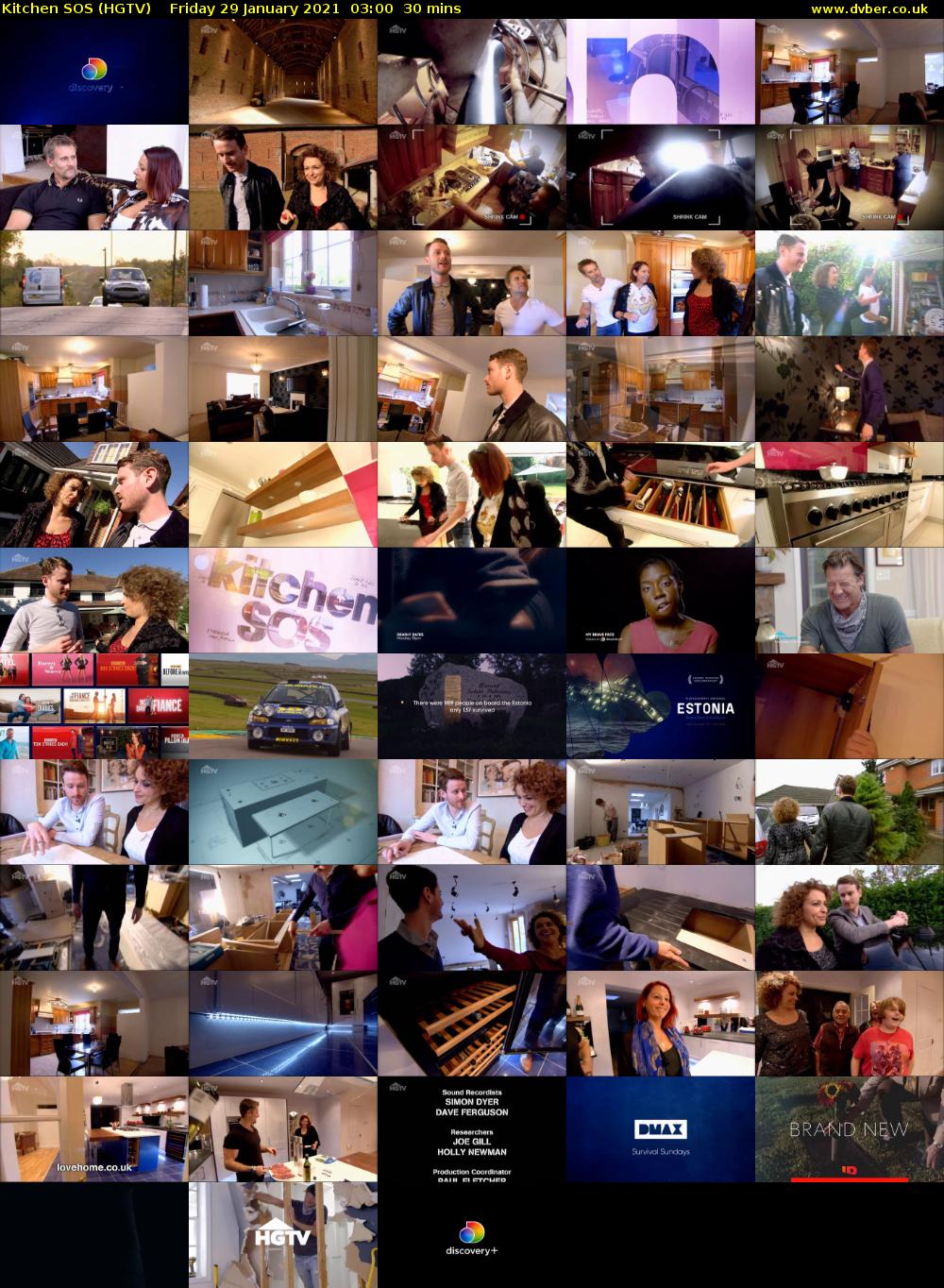 Kitchen SOS (HGTV) Friday 29 January 2021 03:00 - 03:30