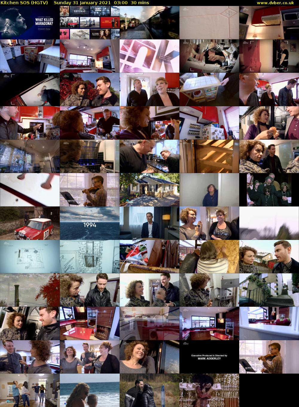 Kitchen SOS (HGTV) Sunday 31 January 2021 03:00 - 03:30