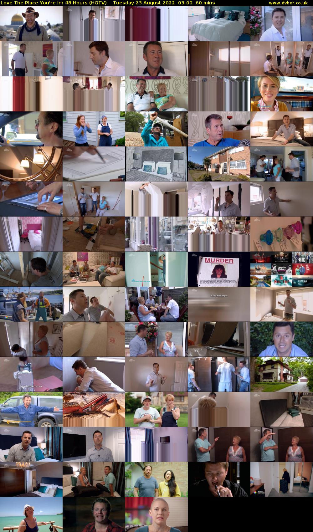 Love The Place You're In: 48 Hours (HGTV) Tuesday 23 August 2022 03:00 - 04:00