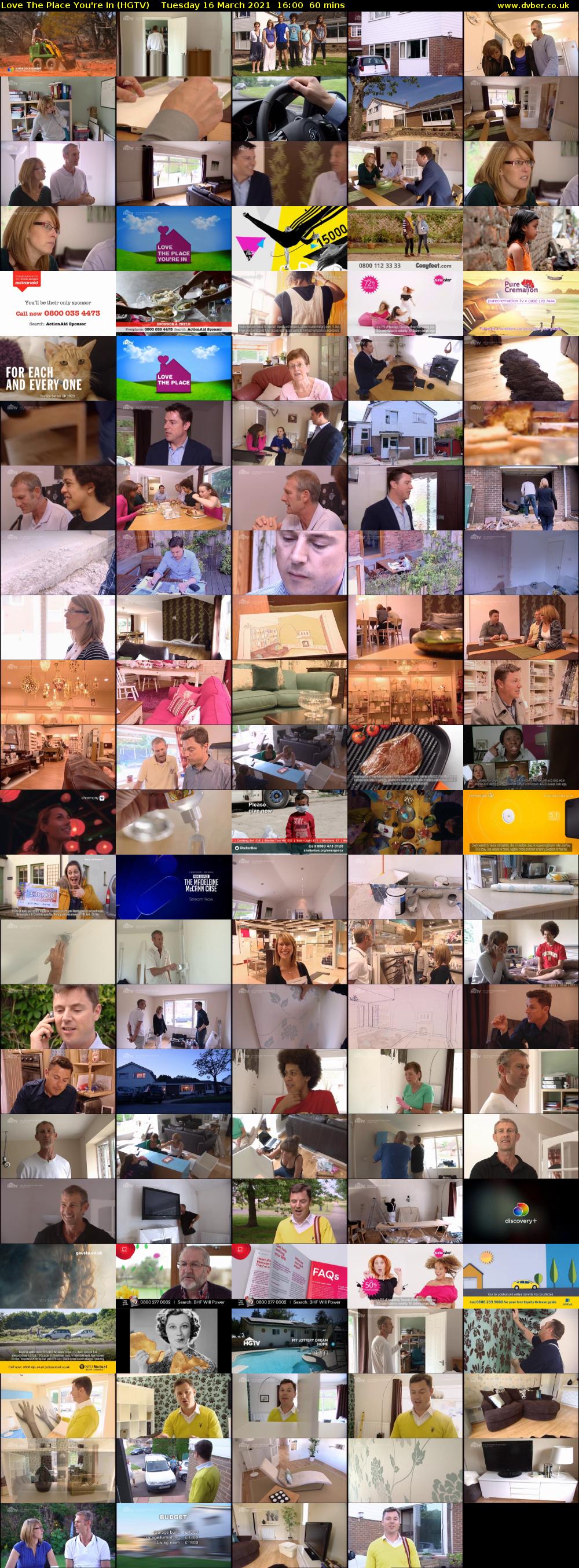 Love The Place You're In (HGTV) Tuesday 16 March 2021 16:00 - 17:00