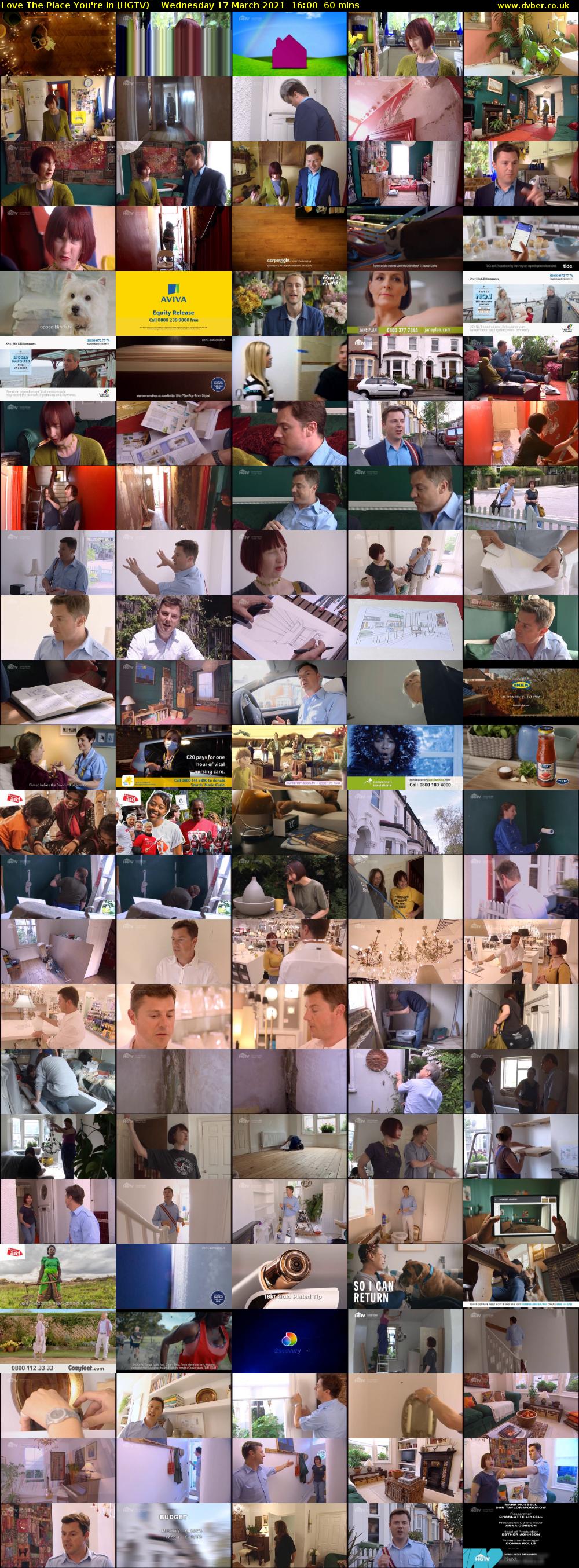 Love The Place You're In (HGTV) Wednesday 17 March 2021 16:00 - 17:00