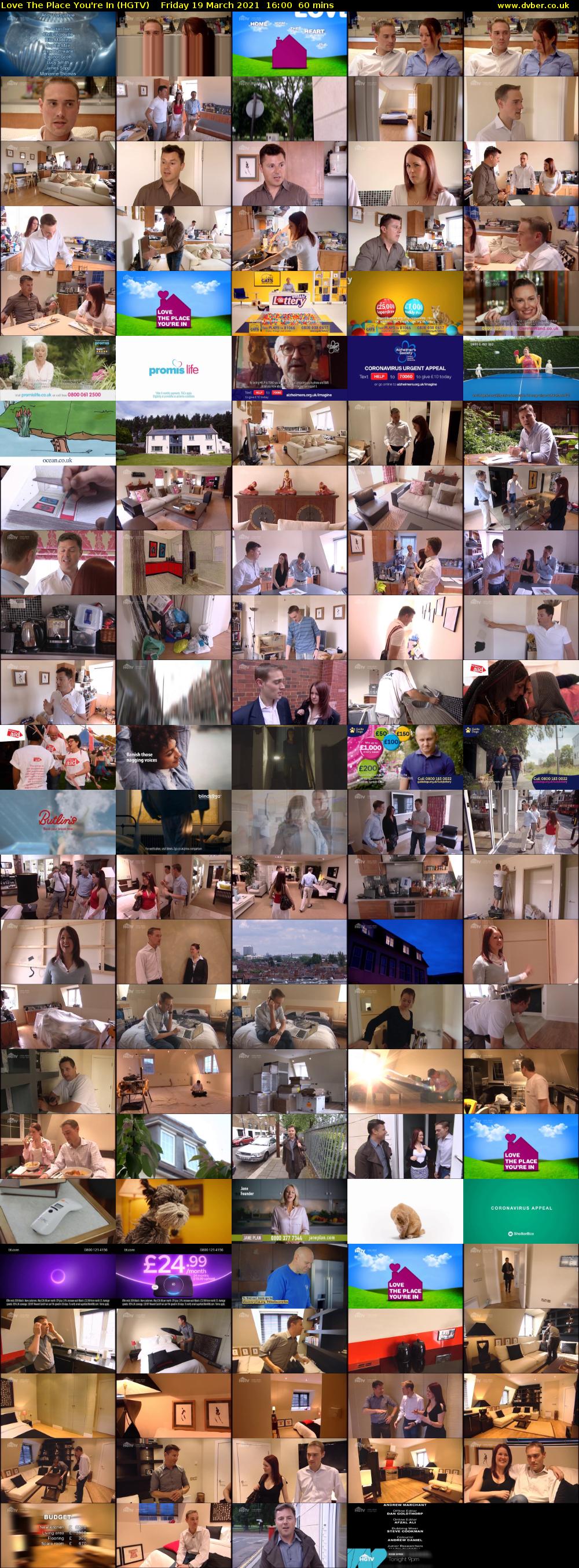 Love The Place You're In (HGTV) Friday 19 March 2021 16:00 - 17:00