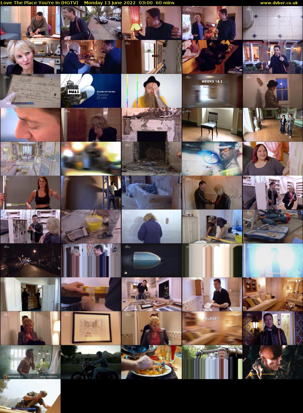 Love The Place You're In (HGTV) Monday 13 June 2022 03:00 - 04:00