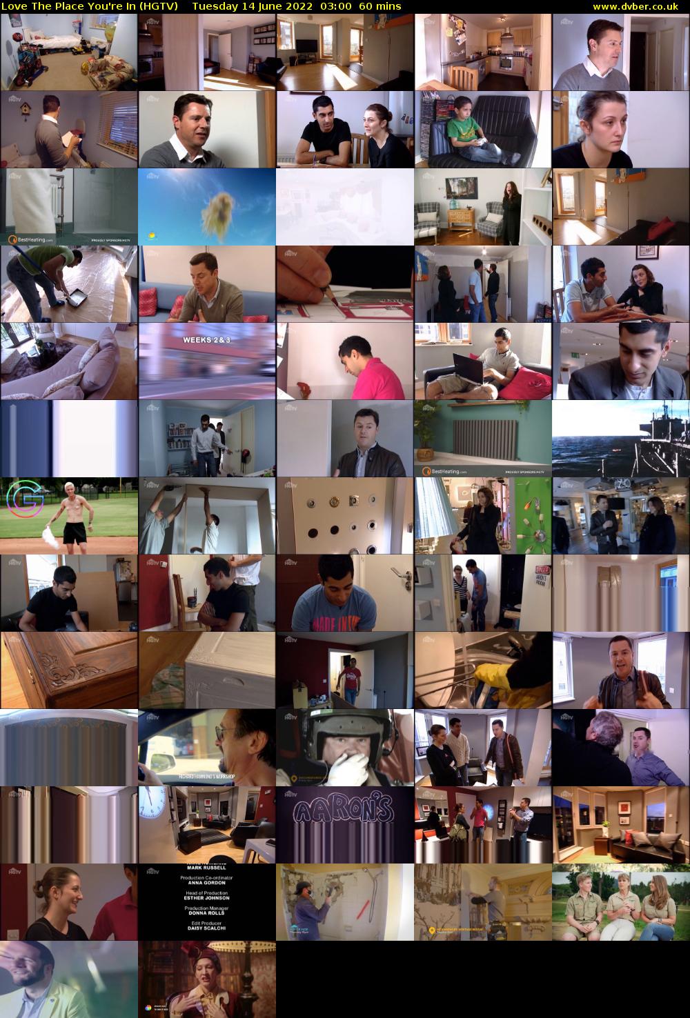 Love The Place You're In (HGTV) Tuesday 14 June 2022 03:00 - 04:00