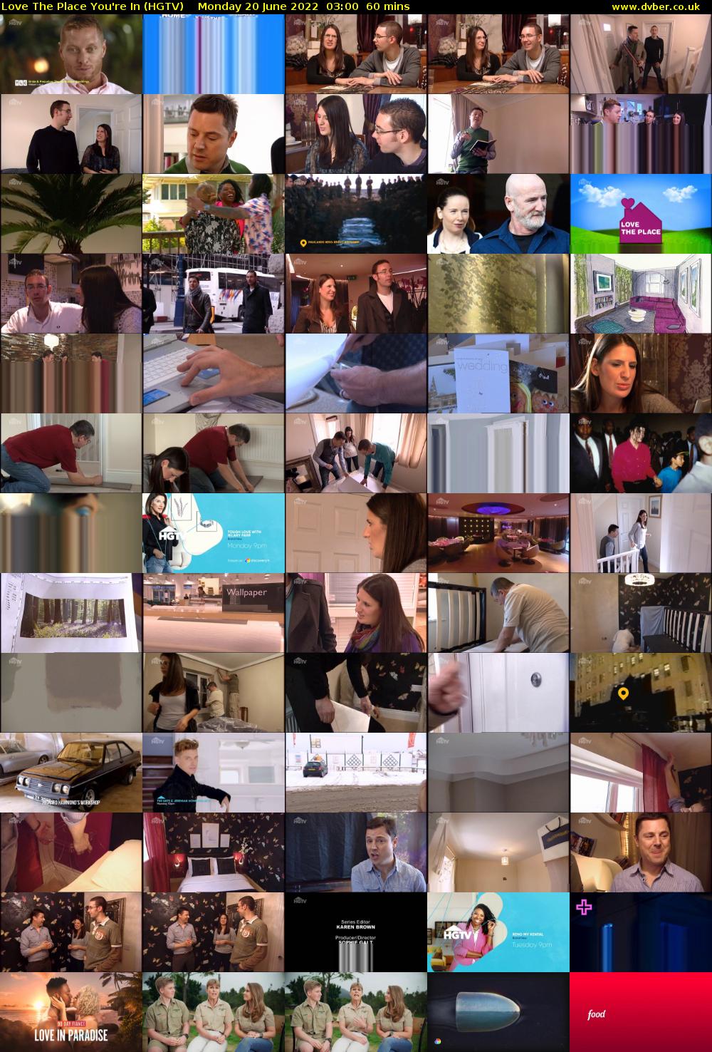 Love The Place You're In (HGTV) Monday 20 June 2022 03:00 - 04:00