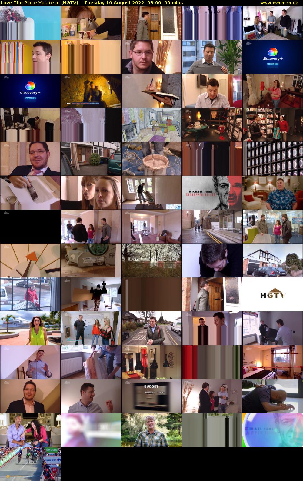Love The Place You're In (HGTV) Tuesday 16 August 2022 03:00 - 04:00