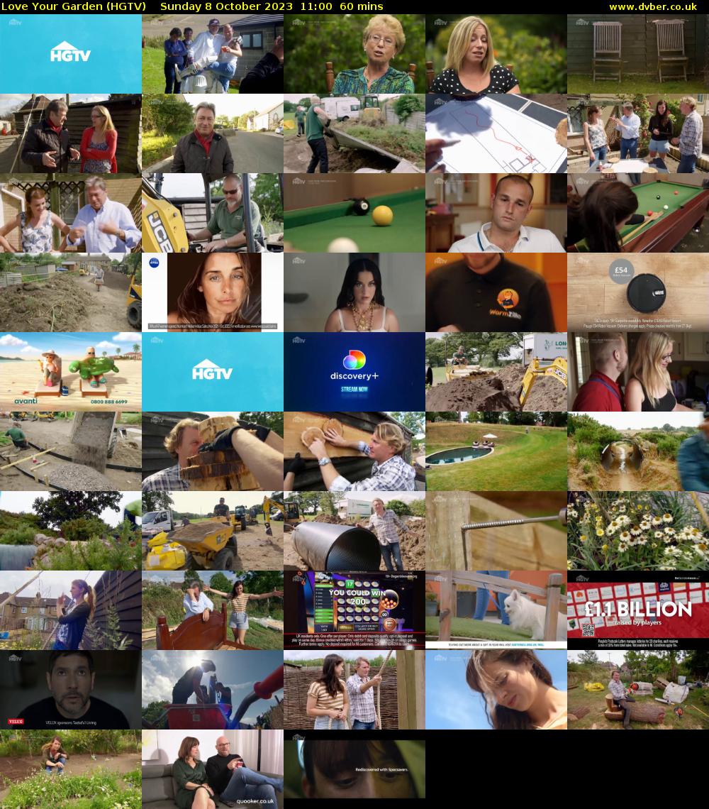 Love Your Garden (HGTV) Sunday 8 October 2023 11:00 - 12:00