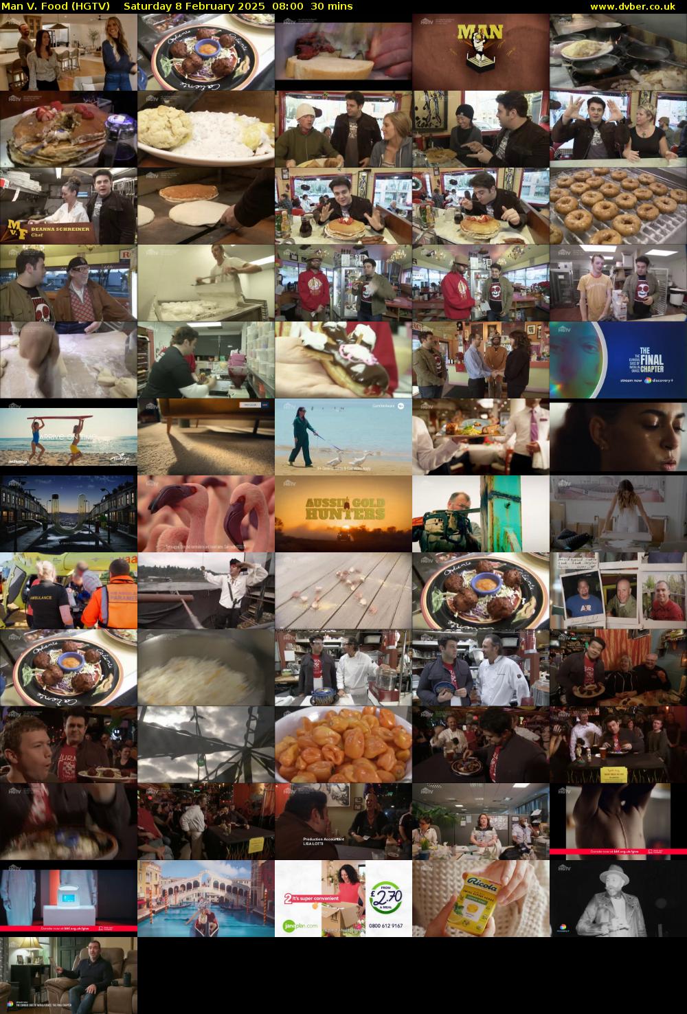 Man V. Food (HGTV) Saturday 8 February 2025 08:00 - 08:30