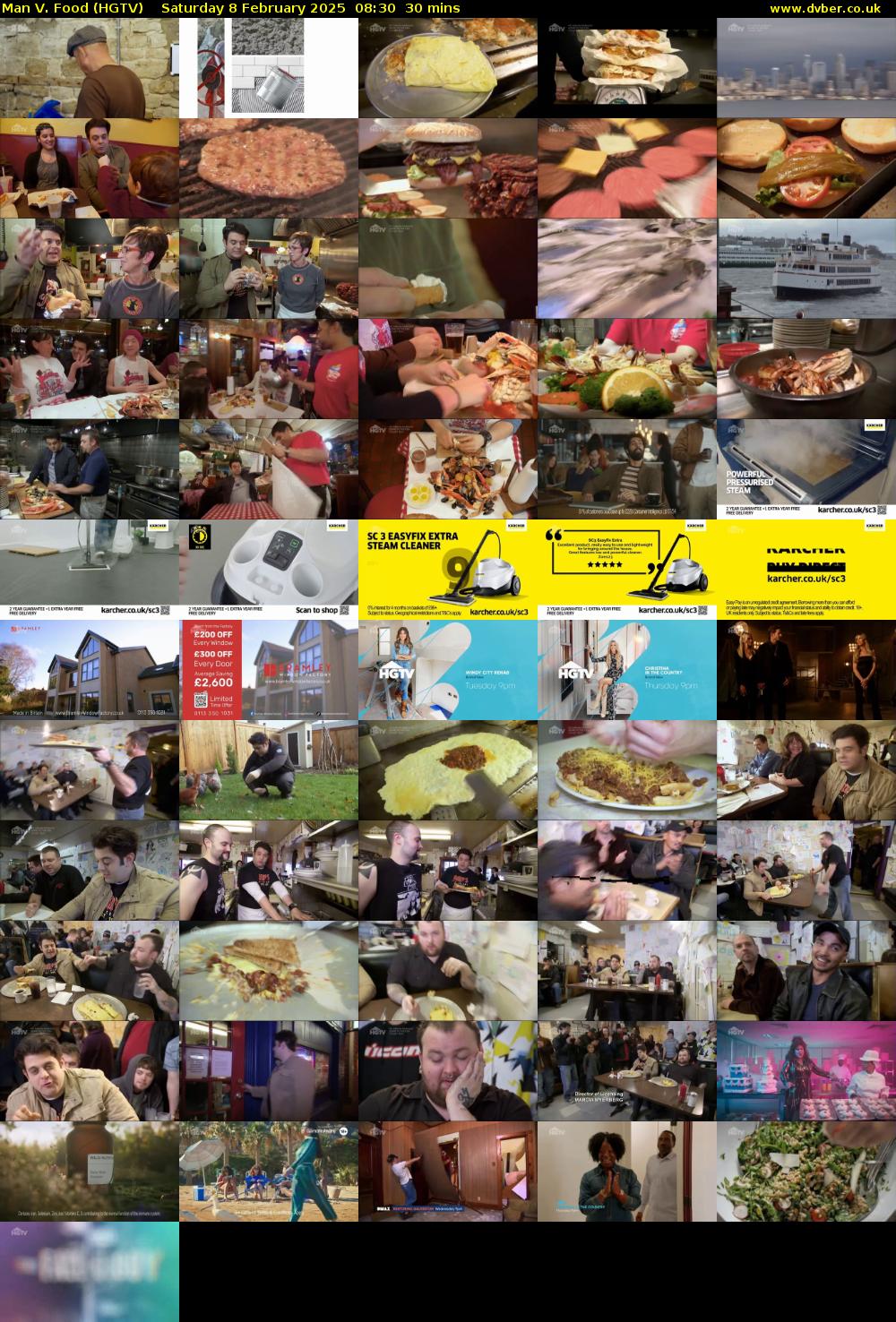 Man V. Food (HGTV) Saturday 8 February 2025 08:30 - 09:00
