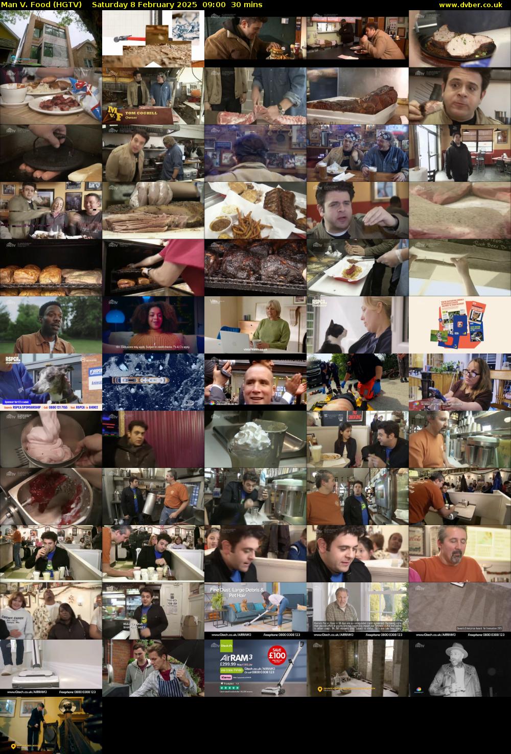 Man V. Food (HGTV) Saturday 8 February 2025 09:00 - 09:30