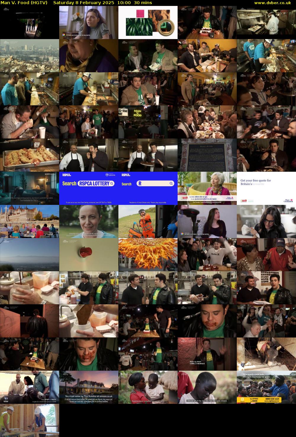 Man V. Food (HGTV) Saturday 8 February 2025 10:00 - 10:30