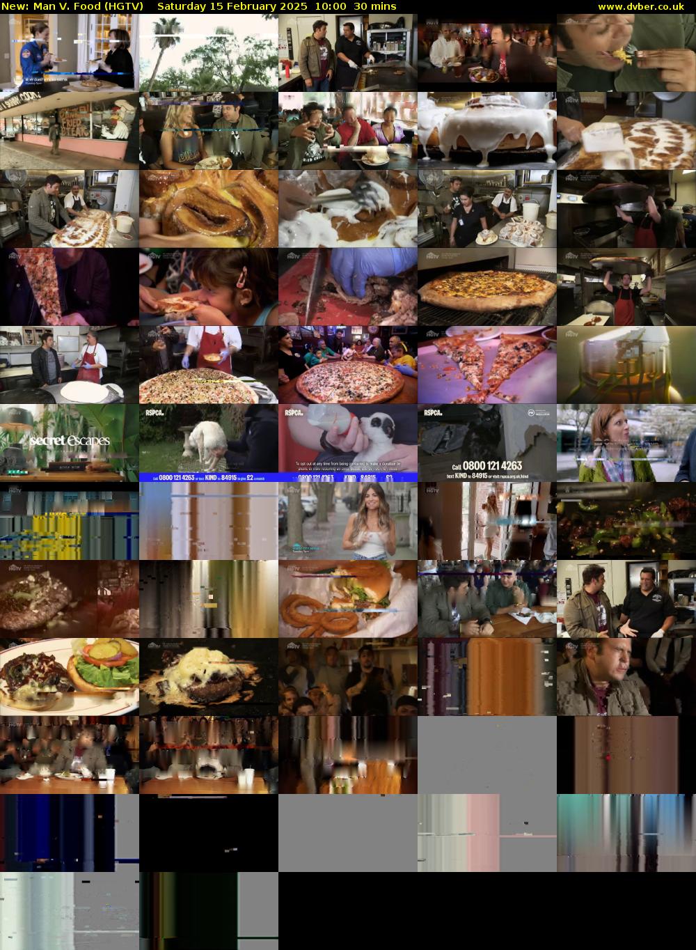 Man V. Food (HGTV) Saturday 15 February 2025 10:00 - 10:30