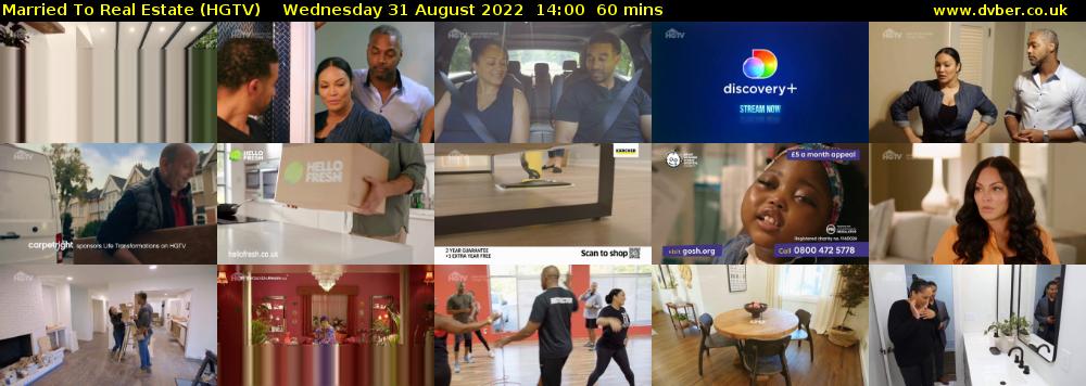 Married To Real Estate (HGTV) Wednesday 31 August 2022 14:00 - 15:00