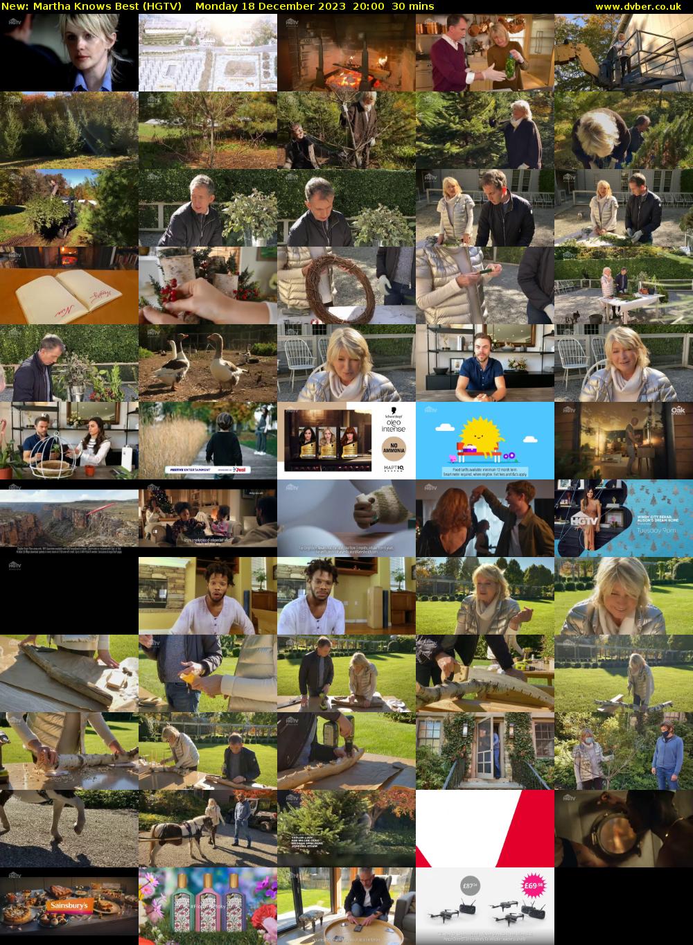 Martha Knows Best (HGTV) Monday 18 December 2023 20:00 - 20:30