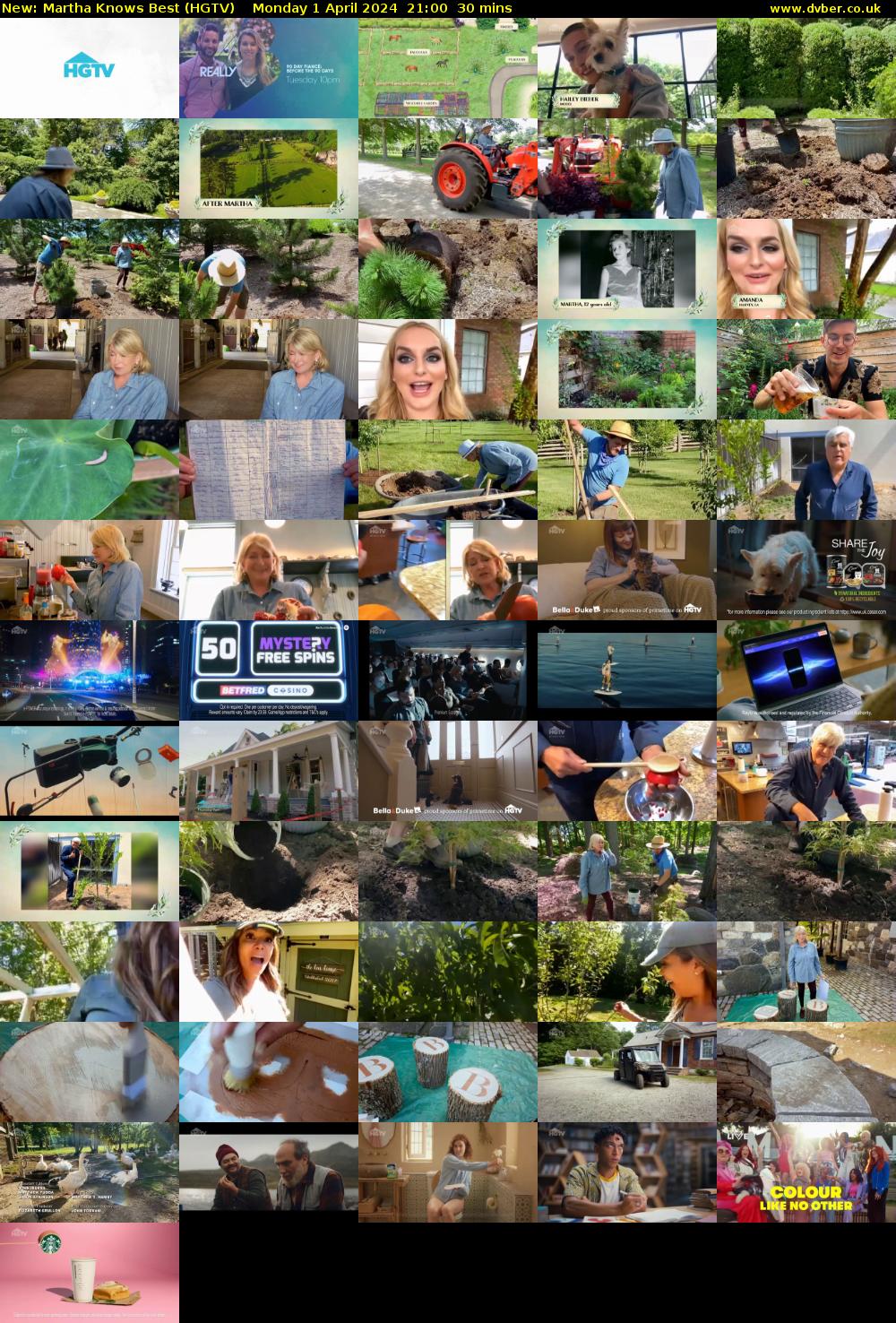 Martha Knows Best (HGTV) Monday 1 April 2024 21:00 - 21:30