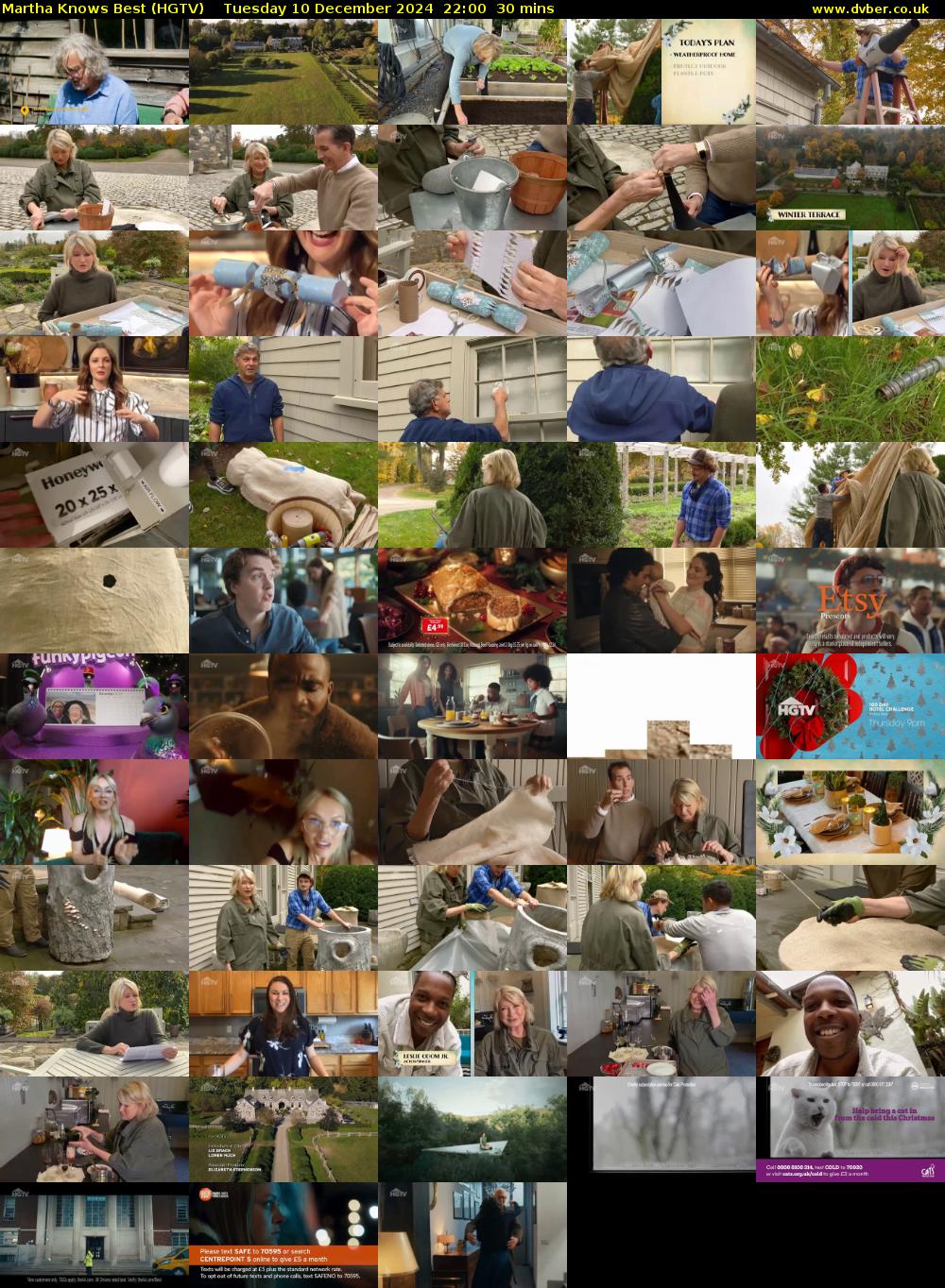 Martha Knows Best (HGTV) Tuesday 10 December 2024 22:00 - 22:30