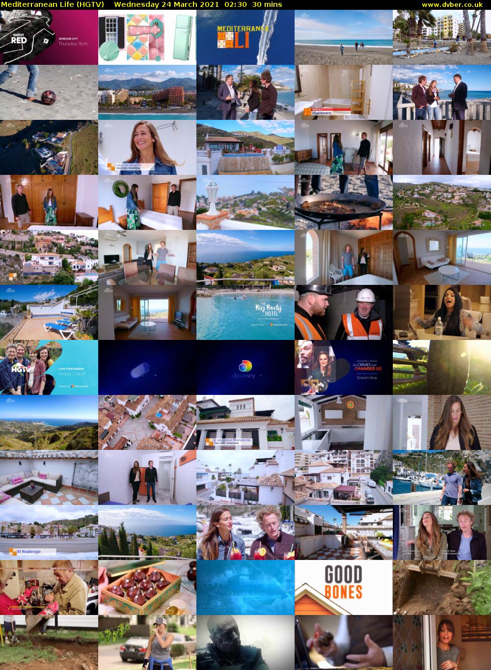 Mediterranean Life (HGTV) Wednesday 24 March 2021 02:30 - 03:00