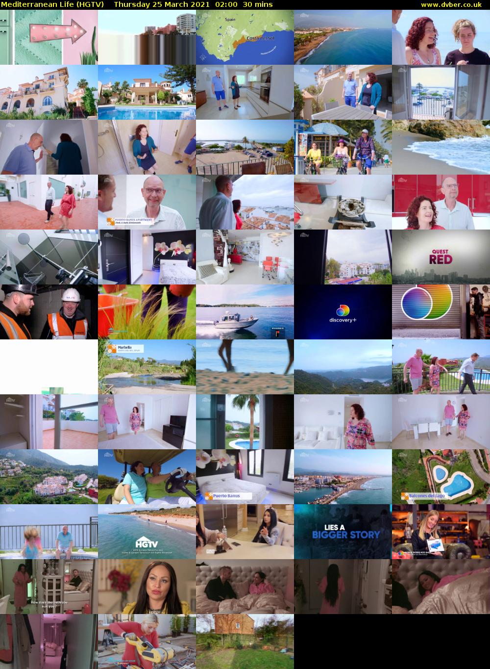 Mediterranean Life (HGTV) Thursday 25 March 2021 02:00 - 02:30