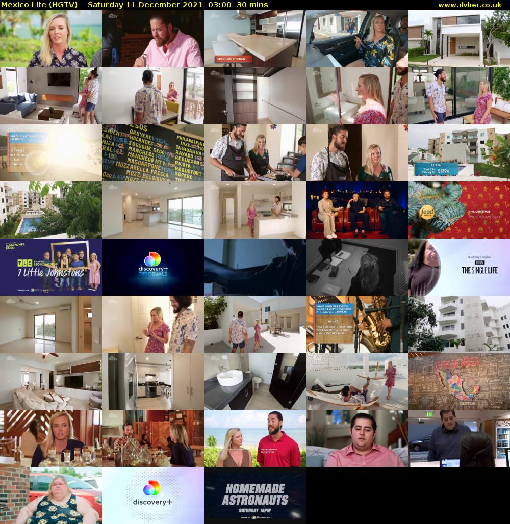 Mexico Life (HGTV) Saturday 11 December 2021 03:00 - 03:30