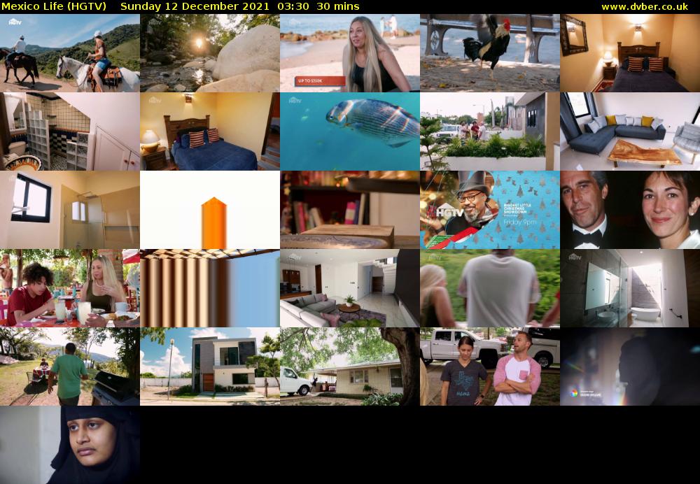 Mexico Life (HGTV) Sunday 12 December 2021 03:30 - 04:00