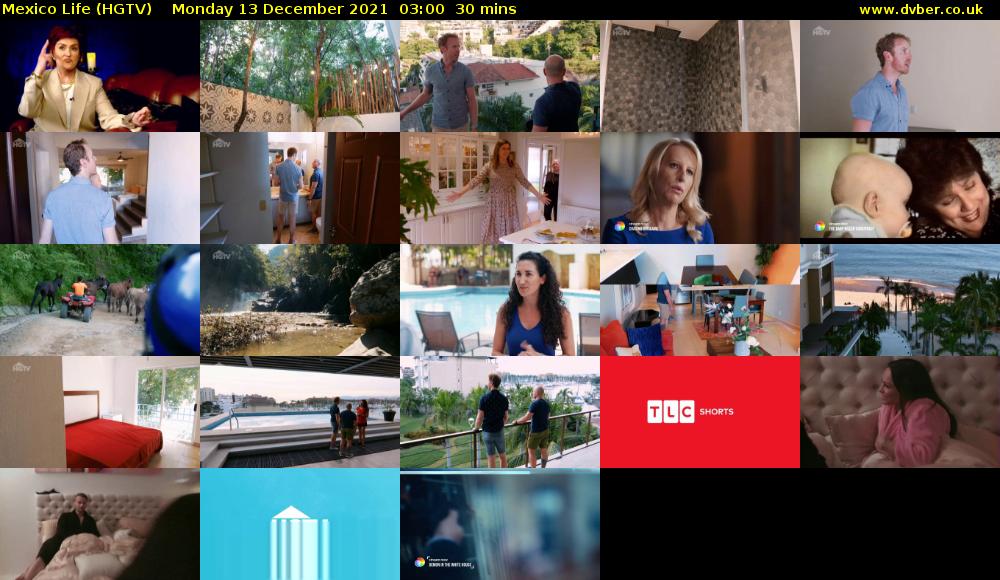 Mexico Life (HGTV) Monday 13 December 2021 03:00 - 03:30