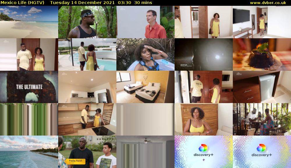 Mexico Life (HGTV) Tuesday 14 December 2021 03:30 - 04:00