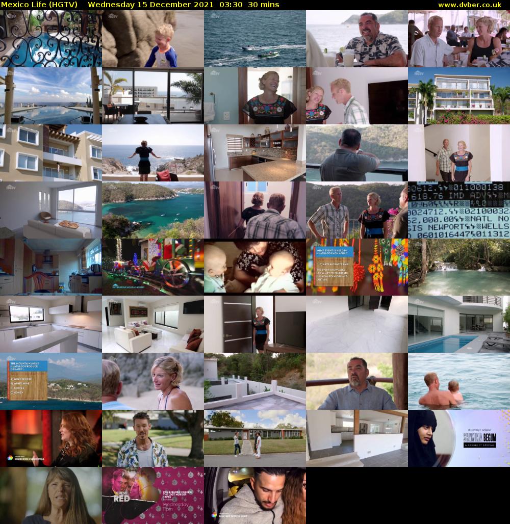 Mexico Life (HGTV) Wednesday 15 December 2021 03:30 - 04:00
