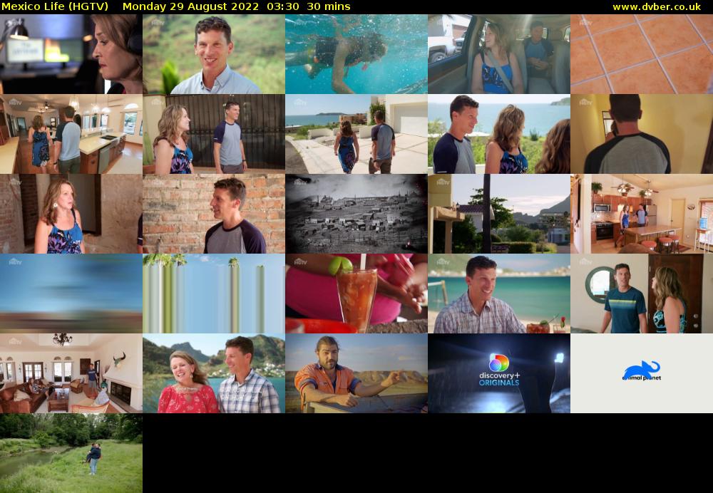 Mexico Life (HGTV) Monday 29 August 2022 03:30 - 04:00