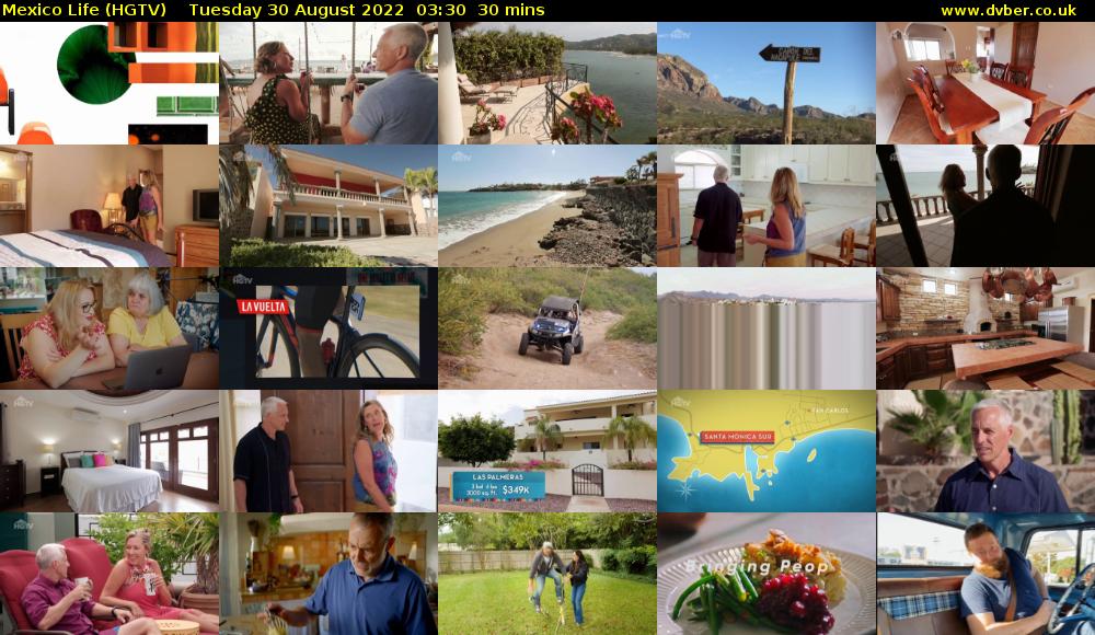 Mexico Life (HGTV) Tuesday 30 August 2022 03:30 - 04:00