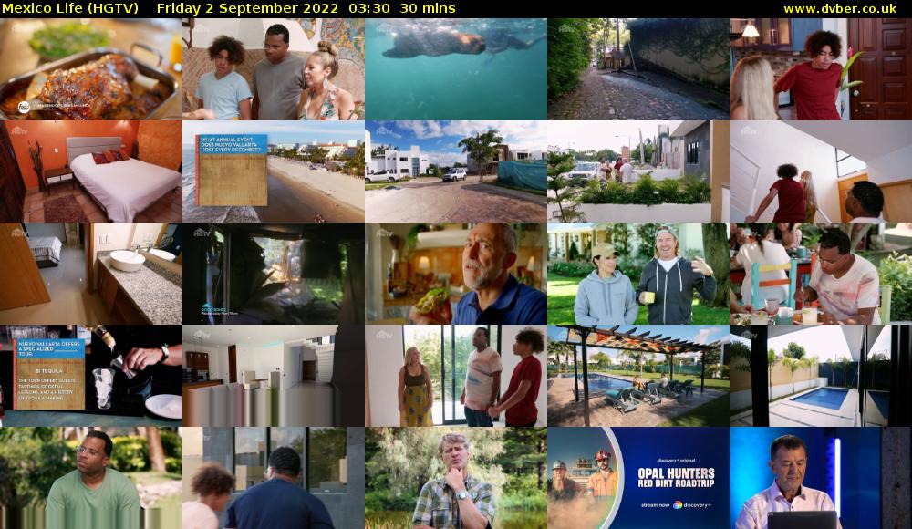 Mexico Life (HGTV) Friday 2 September 2022 03:30 - 04:00
