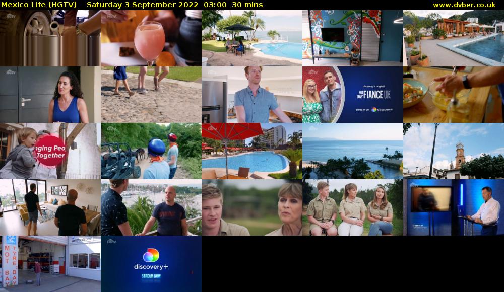 Mexico Life (HGTV) Saturday 3 September 2022 03:00 - 03:30