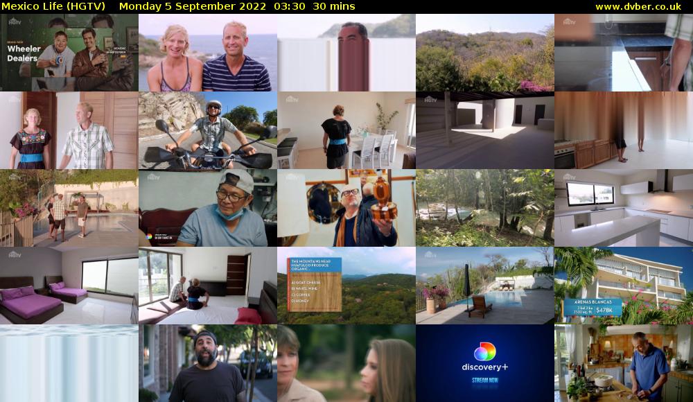 Mexico Life (HGTV) Monday 5 September 2022 03:30 - 04:00