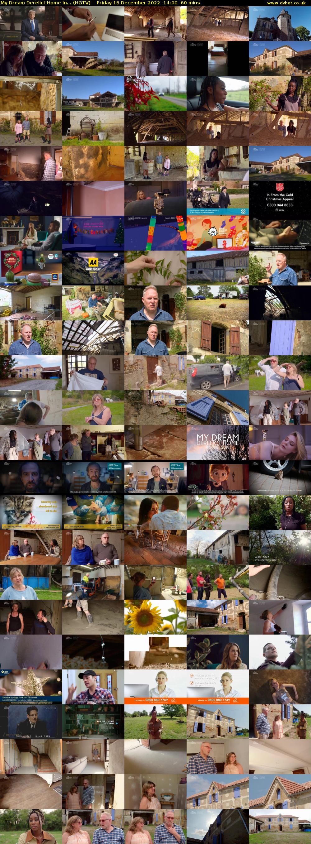 My Dream Derelict Home In... (HGTV) Friday 16 December 2022 14:00 - 15:00