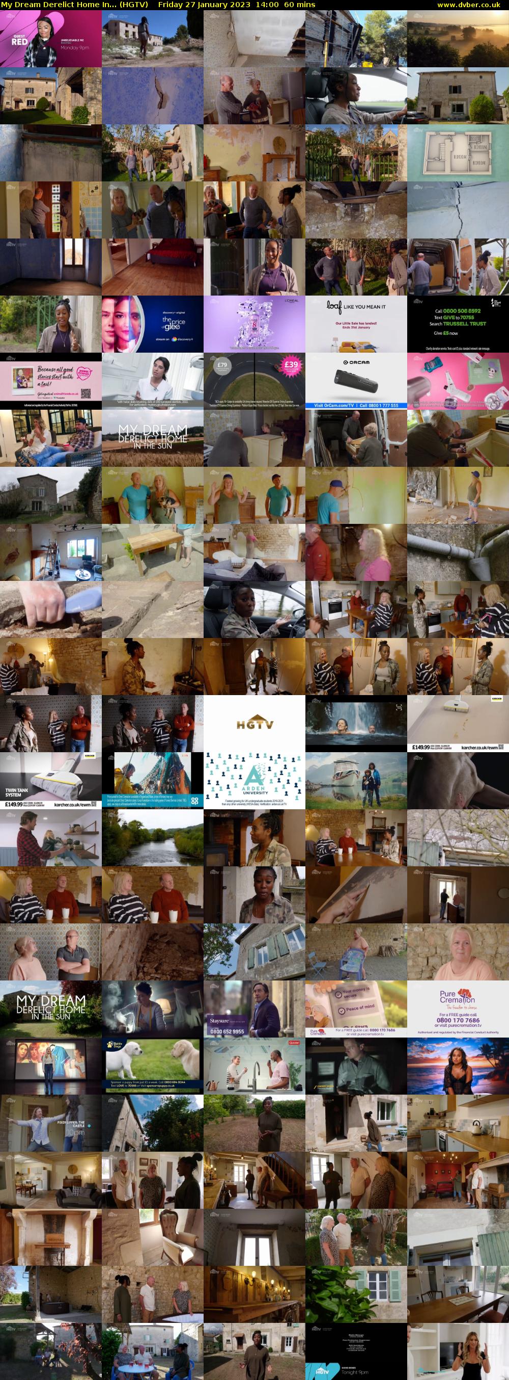 My Dream Derelict Home In... (HGTV) Friday 27 January 2023 14:00 - 15:00