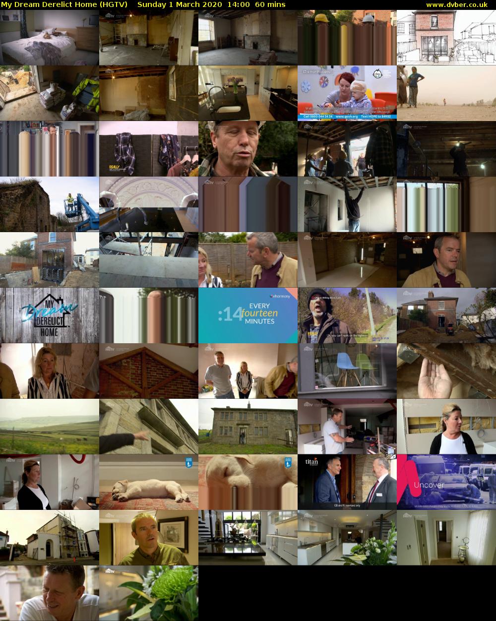 My Dream Derelict Home (HGTV) Sunday 1 March 2020 14:00 - 15:00