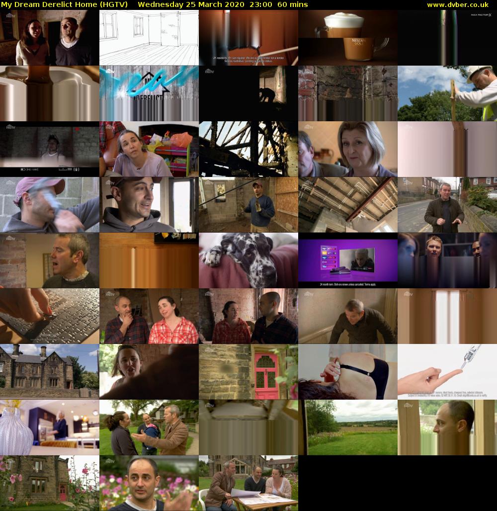 My Dream Derelict Home (HGTV) Wednesday 25 March 2020 23:00 - 00:00