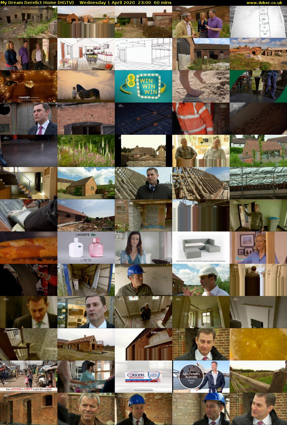 My Dream Derelict Home (HGTV) Wednesday 1 April 2020 23:00 - 00:00