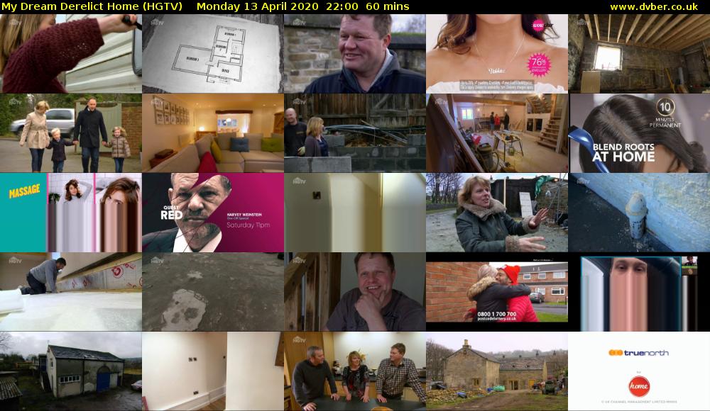 My Dream Derelict Home (HGTV) Monday 13 April 2020 22:00 - 23:00