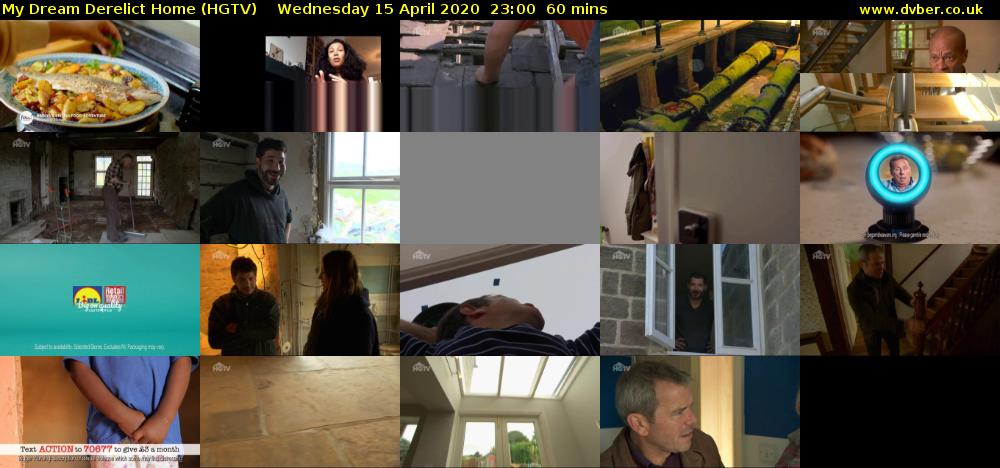 My Dream Derelict Home (HGTV) Wednesday 15 April 2020 23:00 - 00:00