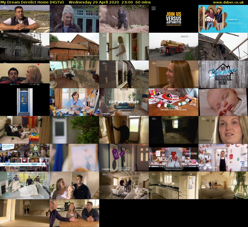 My Dream Derelict Home (HGTV) Wednesday 29 April 2020 23:00 - 00:00