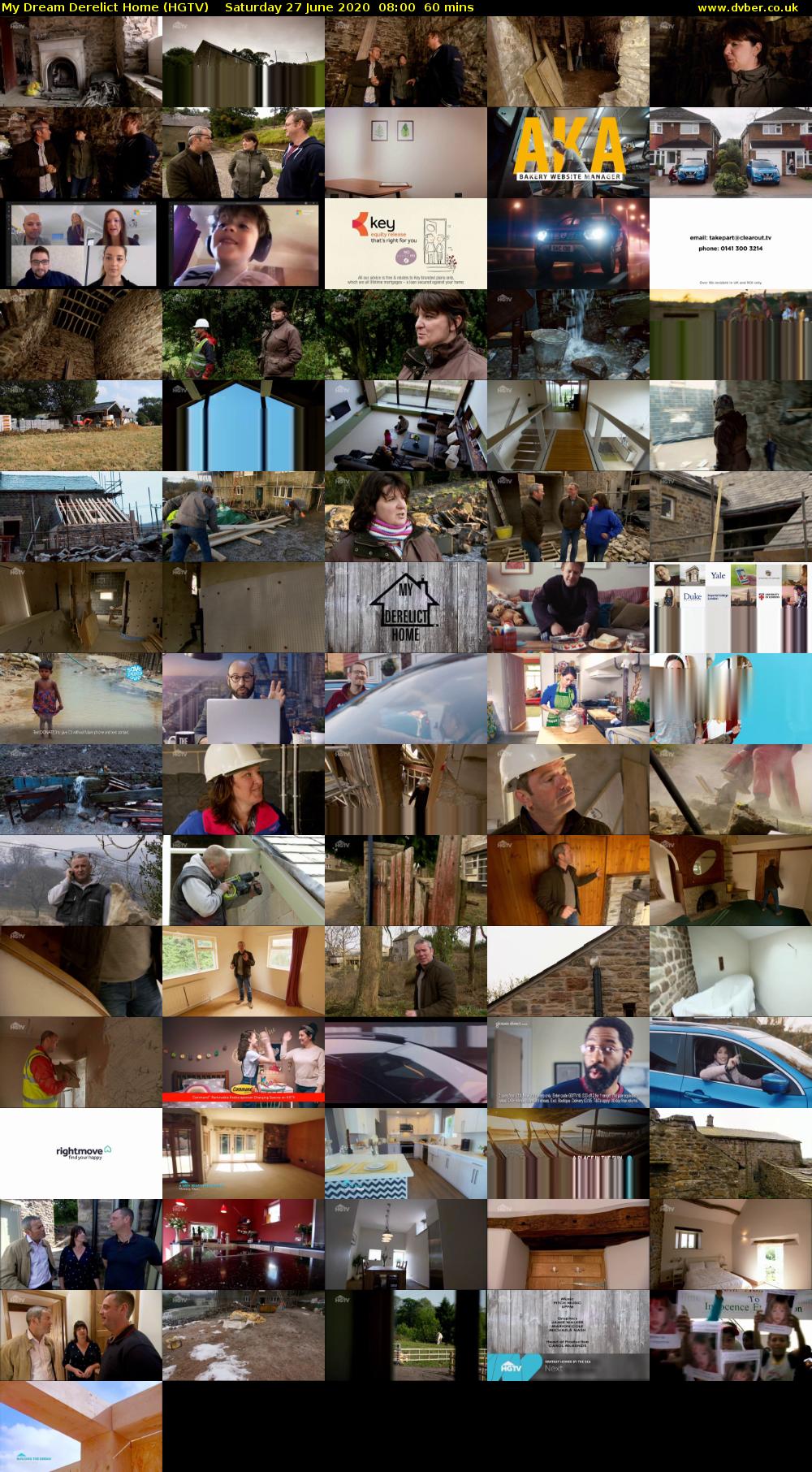 My Dream Derelict Home (HGTV) Saturday 27 June 2020 08:00 - 09:00